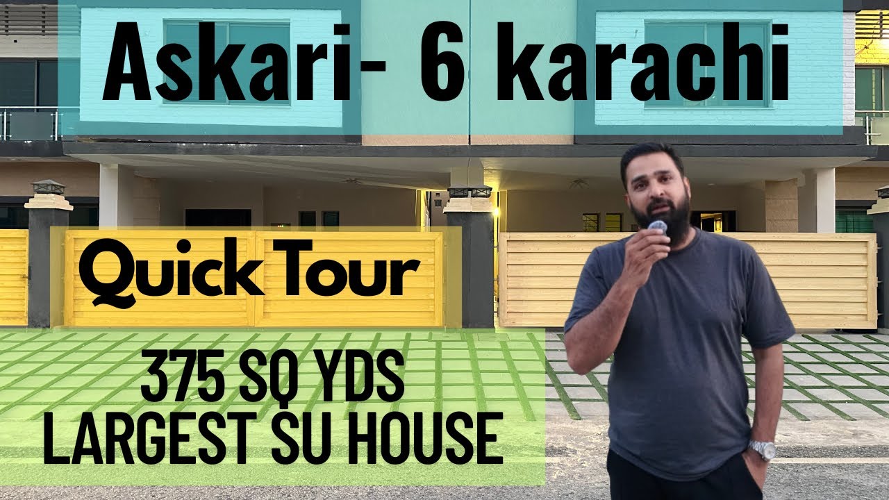 ASKARI 6 KARACHI | 375 Sq Yds | Brigadier House | Inside Tour 