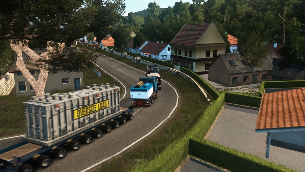 ETS2 - Mengantar Kargo Trafo Jumbo pakai MAN TGS di Map Sundul V3