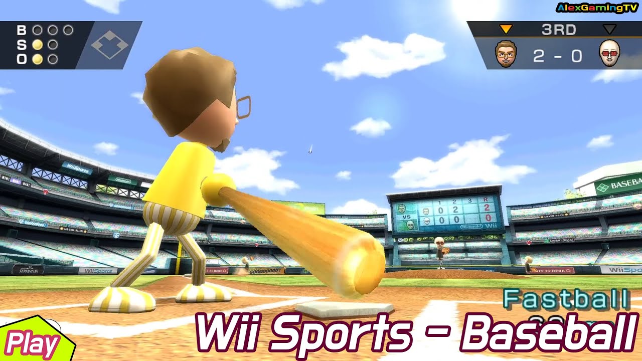 Wii 스포츠 야구 Wii Sports - Baseball (Wii,#61) Player Team Alexgaming ( Road to Pro Team )