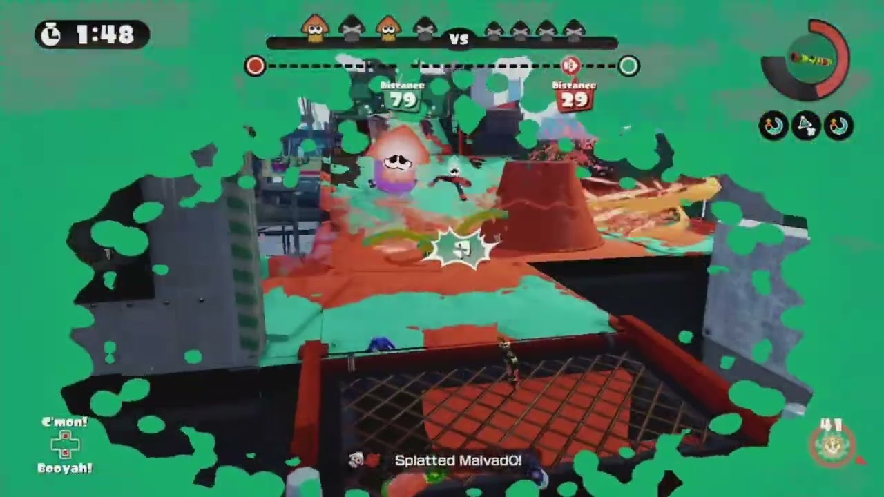Listen to me talk! Splatoon 1 ranked battle gameplay 