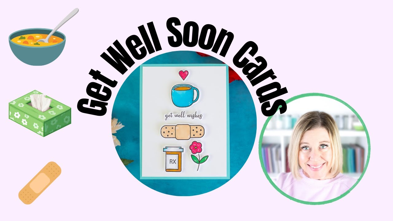 NEW&nbsp;Gina K&nbsp;Designs&nbsp;Get Well Soon Stamp Set