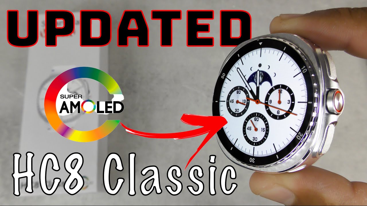 UPDATED HC8 Classic Smartwatch With Real AMOLED Display But Does Not Have A Rotating Crown?