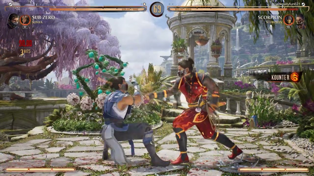 MK1 Sub-Zero / Sonya Combos