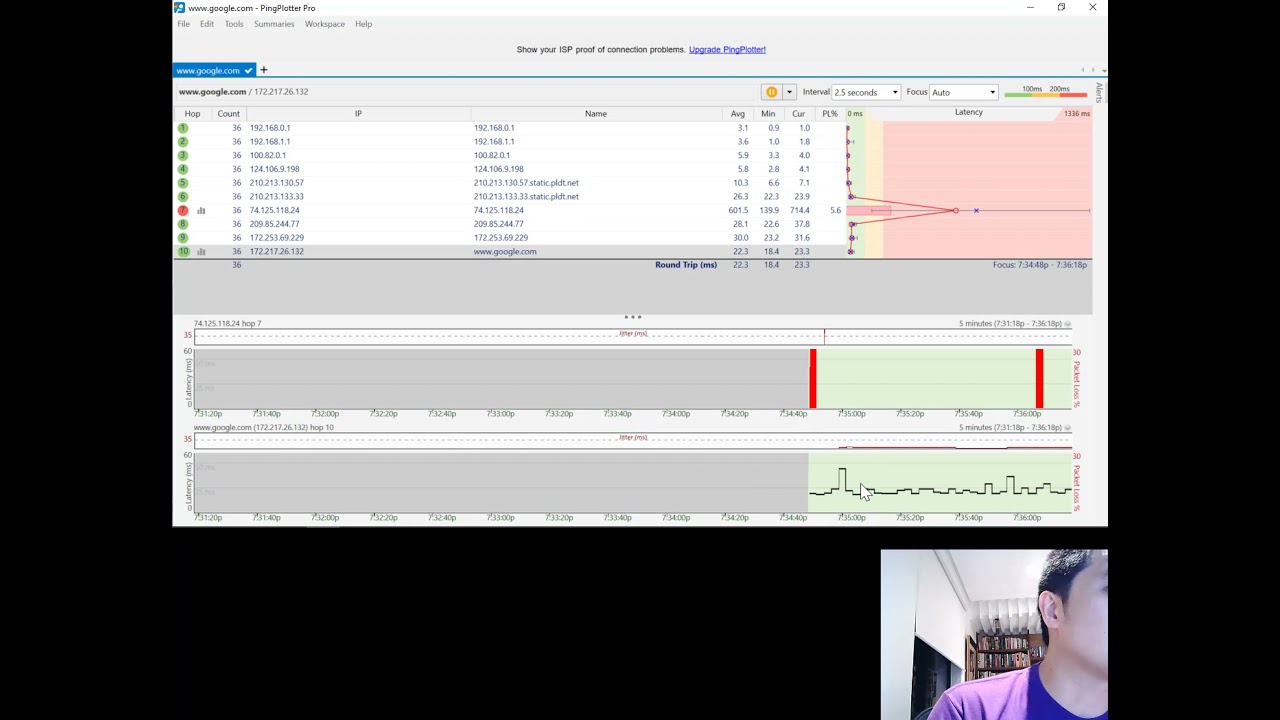 Troubleshooting Networks - Packetloss - PingPlotter and Wireshark