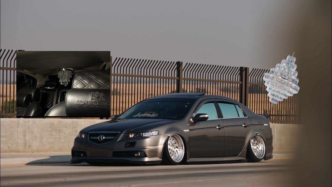 Installing a chandelier in my Acura TL! One UP Acrylix Reveiw!