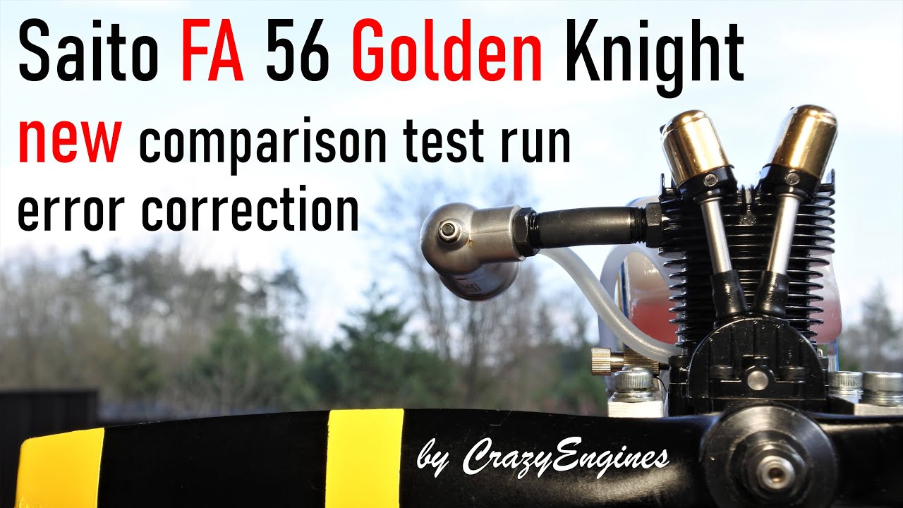 Saito FA 56GK NEW comparison test run with 13x6 prop