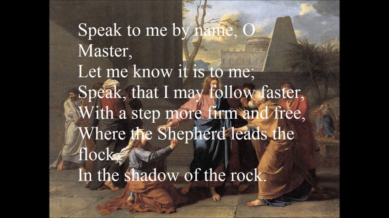 Master speak! Thy servant heareth