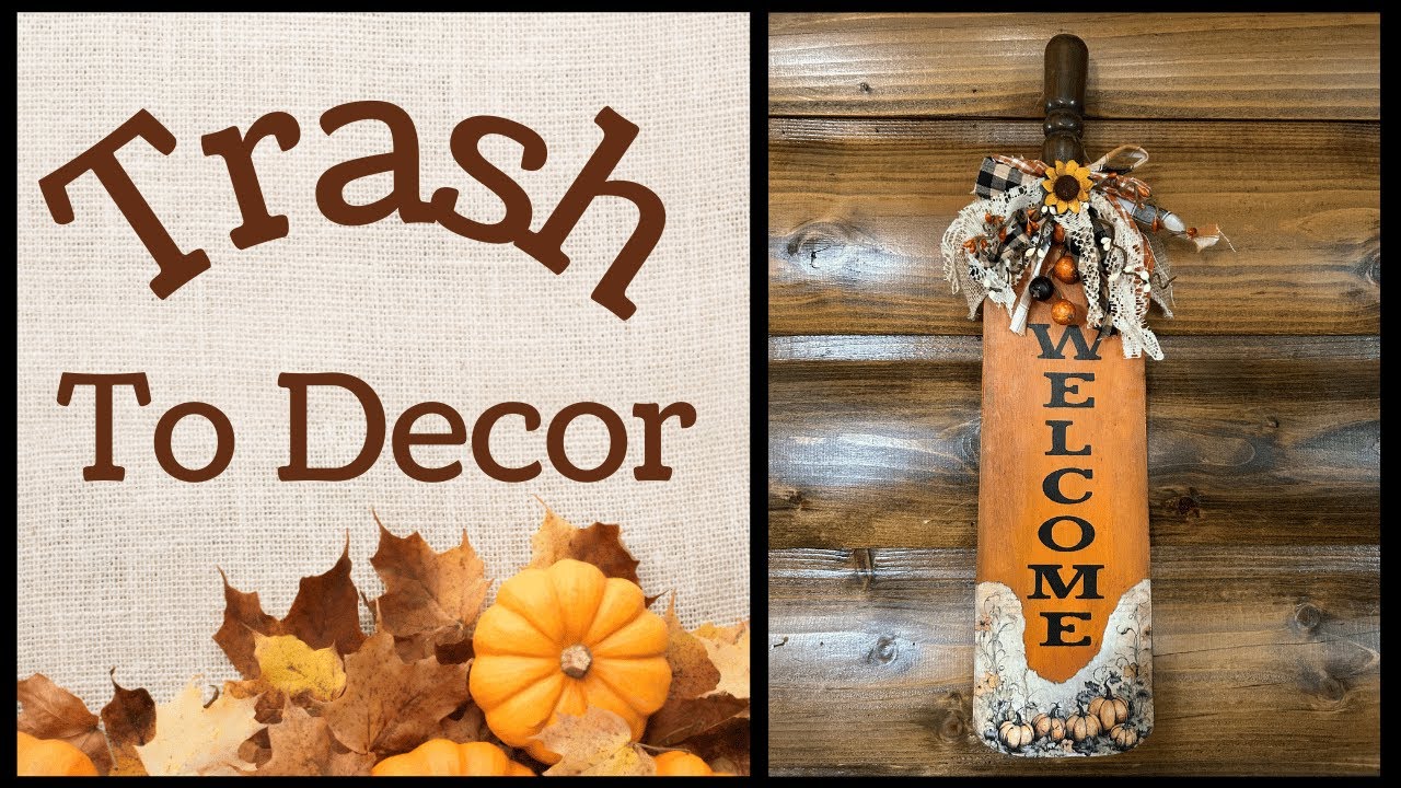 Repurposed Fan Blade For Fall Decor