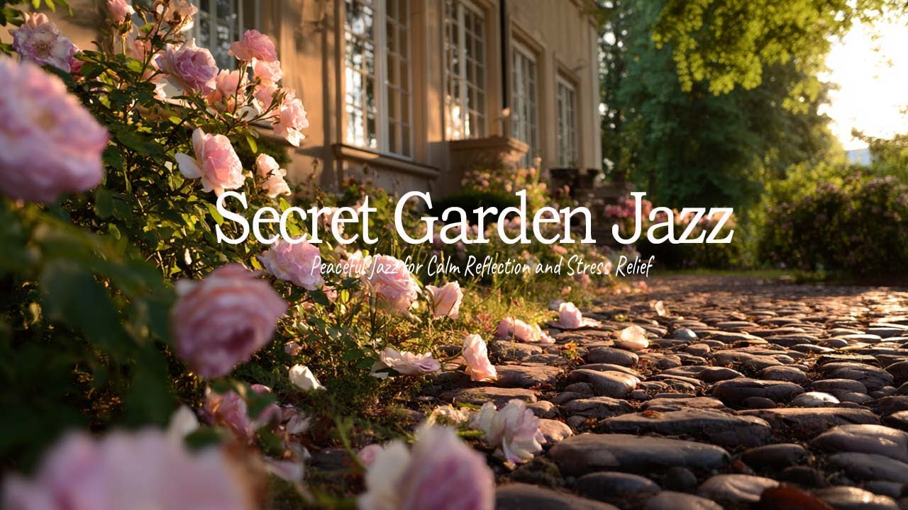 Secret Garden Caf&eacute; With Nature Therapy | Peaceful Jazz for Calm Reflection and Stress Relief