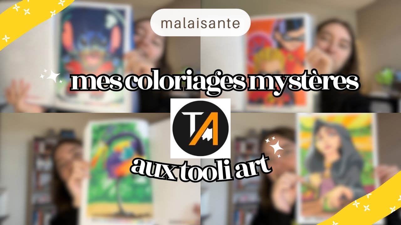 mes coloriages mystères disney aux tooli art !!