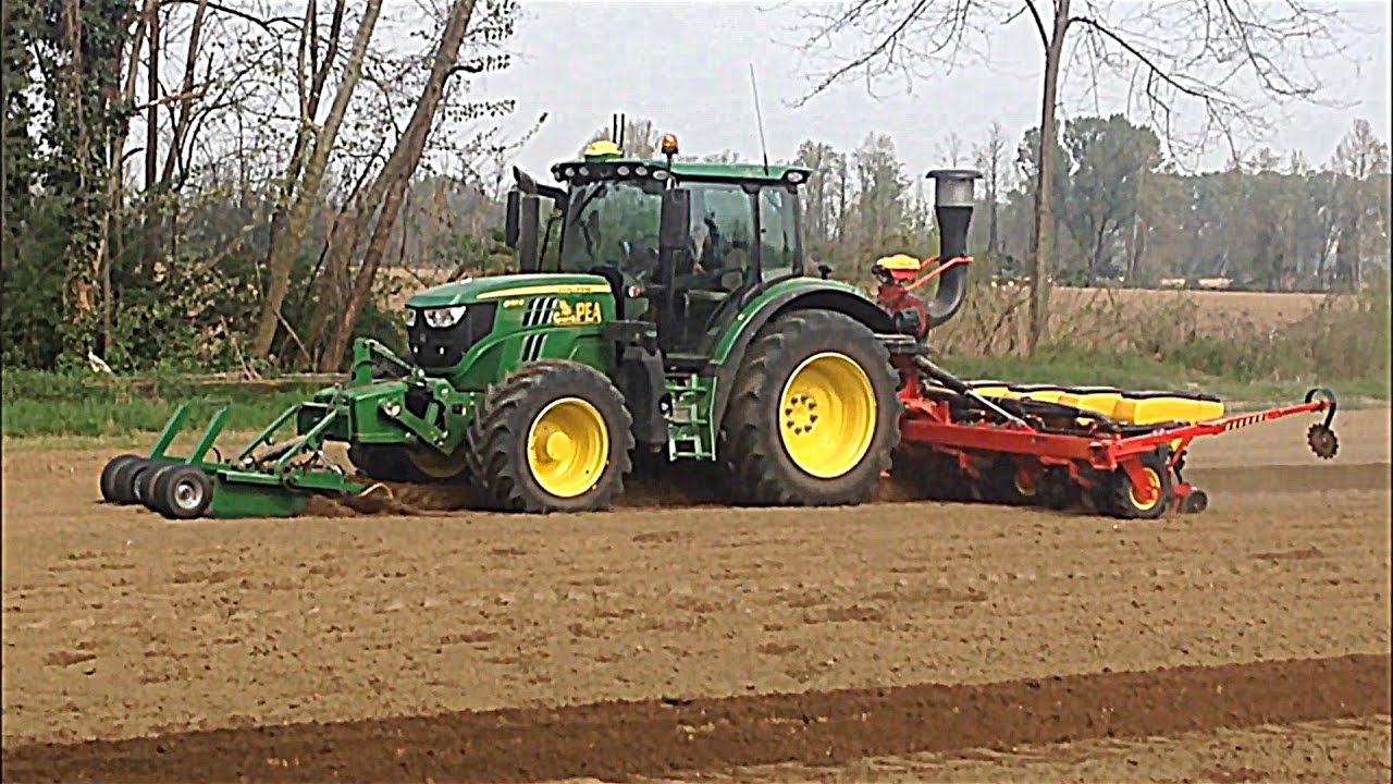 GRUPPO PEA (2017): NEW JD 6130R + NEW VÄDERSTAD TEMPO V - CORN PLANTING