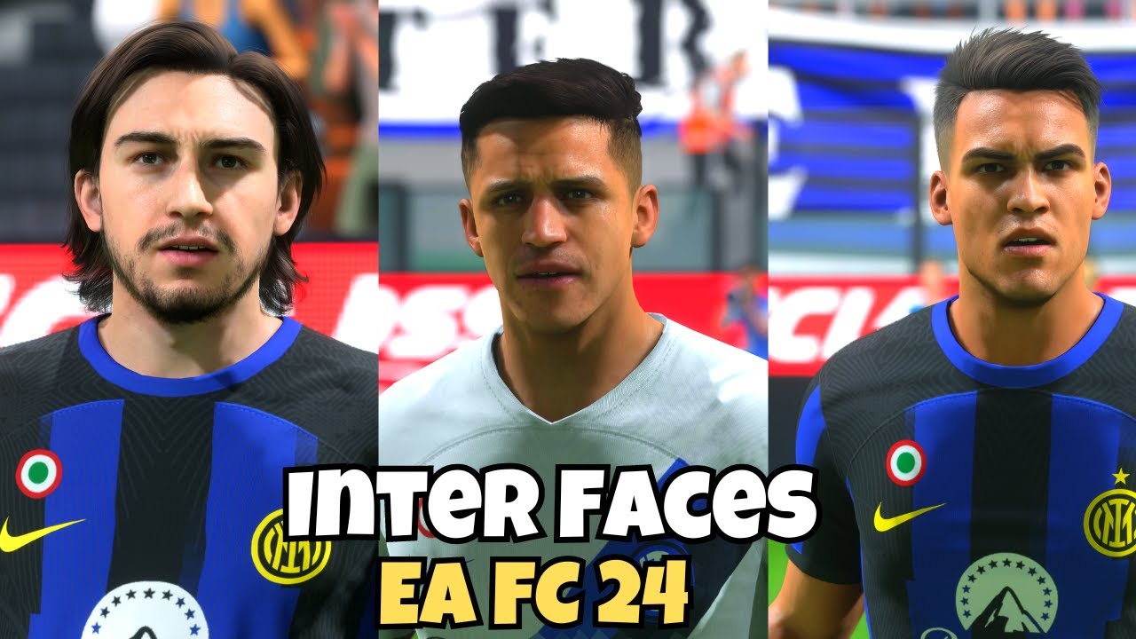 Inter Milan Faces and Ratings EA FC 24