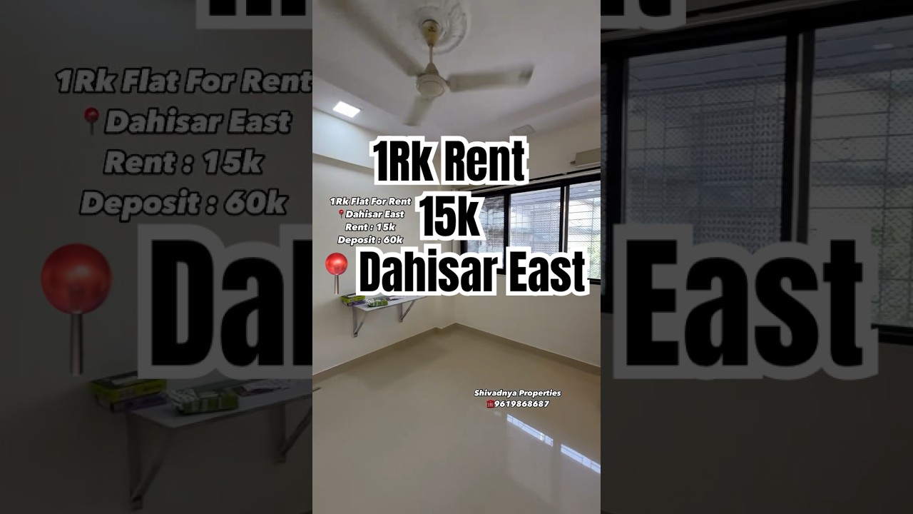 1Rk Flat For Rent 📍Dahisar East ☎️ 9619868687