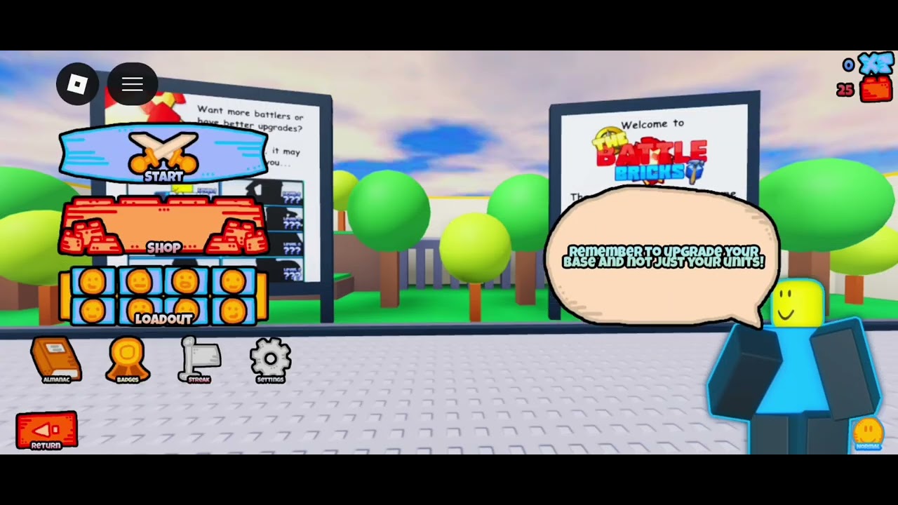 สอนเล่น🧱 Roblox the battle brick 🧱