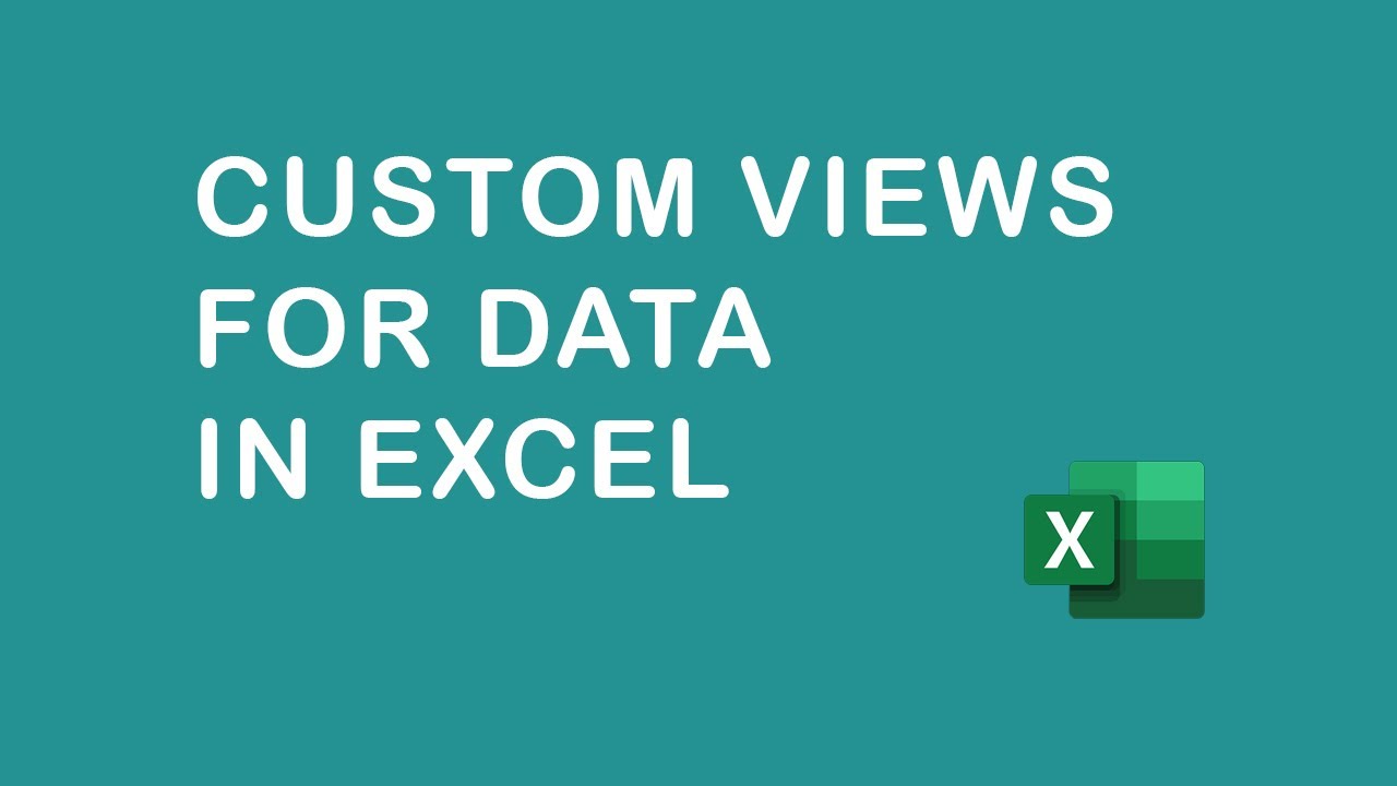 How to use custom views for data in Excel