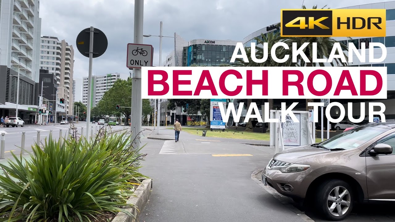 Beach Road Walking Tour Auckland New Zealand [4K HDR]