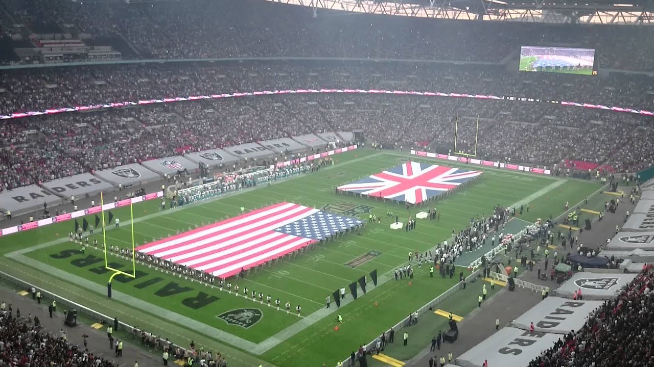 NFL Wembley - Phins@Raiders - National Anthems