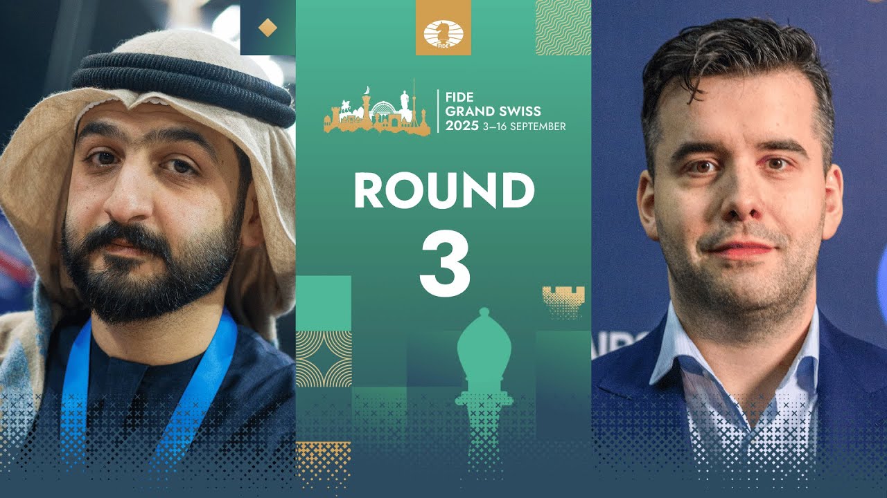 🇦🇪 A.R. Saleh Salem vs Ian Nepomniachtchi | FIDE Grand Swiss 2025 | Round 3 | Board 8