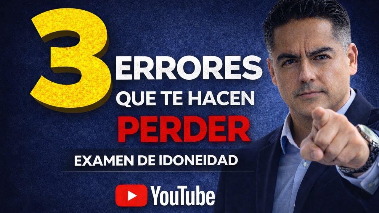 🔴 EN VIVO | 3 Errores Que Te Hacen Perder El Examen De Idoneidad (La Mayoría No Lo Sabe)