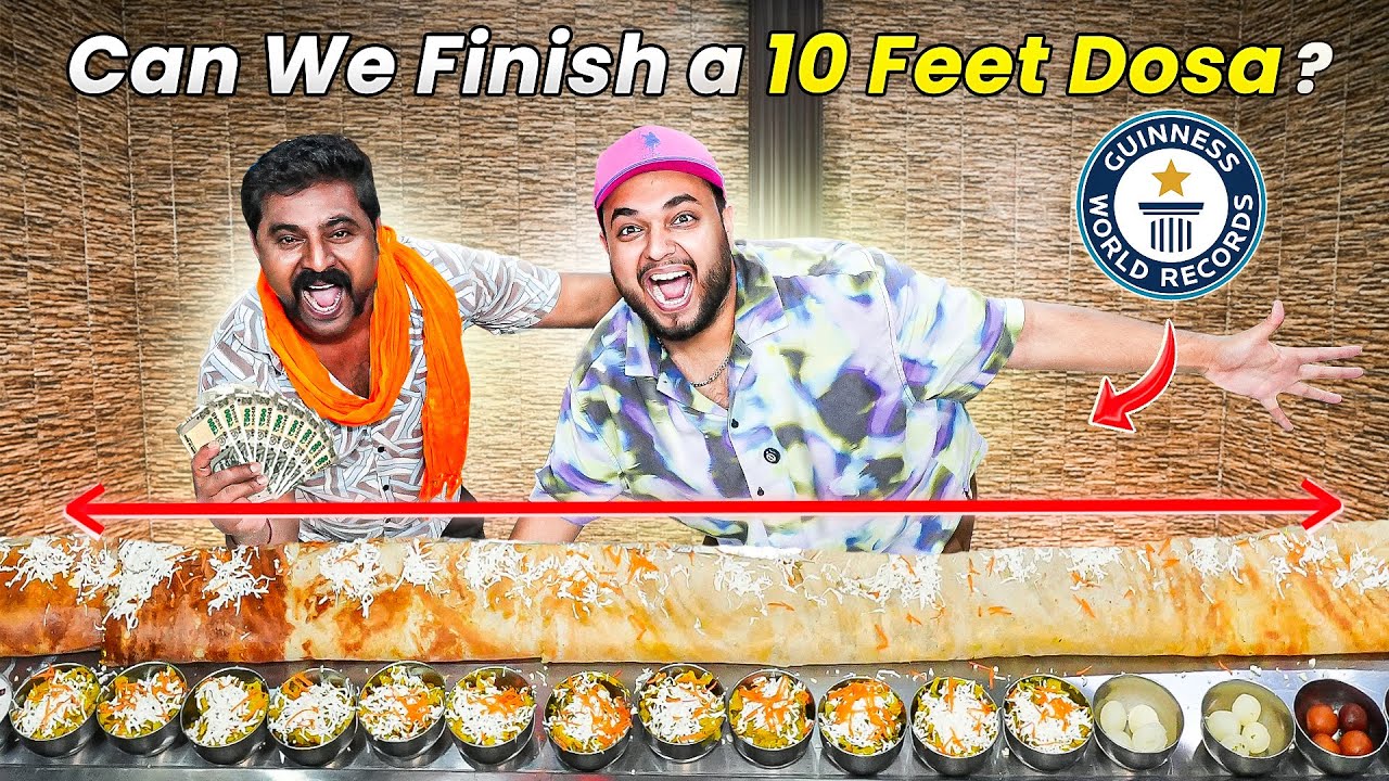 Finish 10 Feet Dosa & Win 71,000 ₹ Cash prize 😱😱 || Street Challenge 