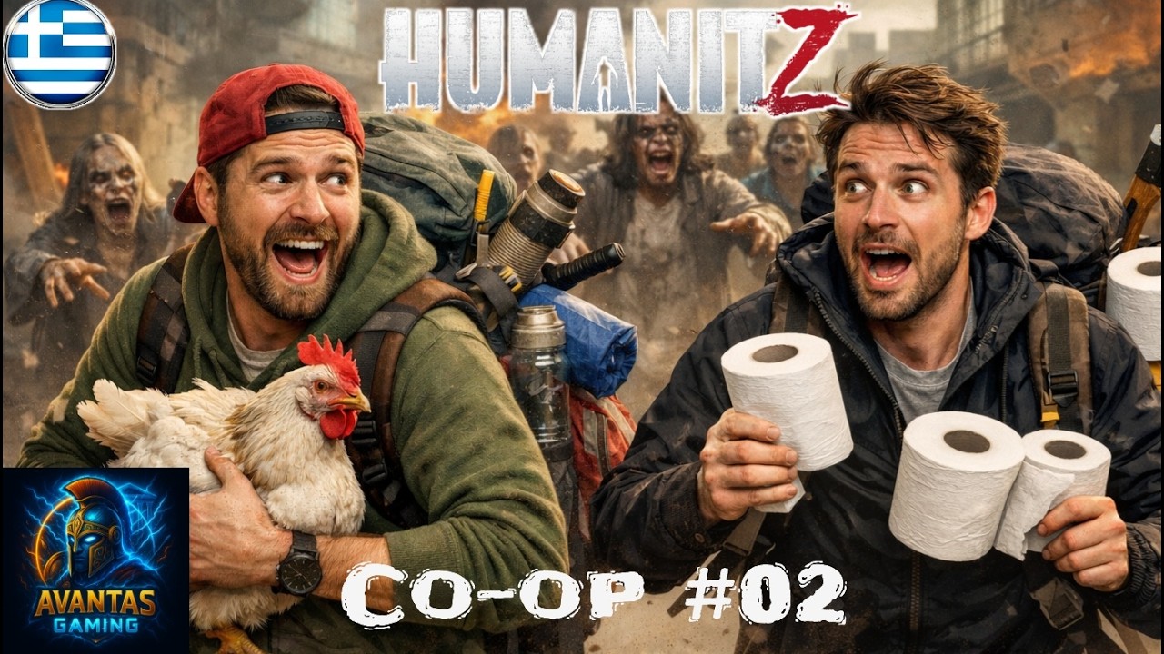 Πάμε να επιβιώσουμε! CO-OP!!! - Θα παίξουμε HumanitZ Live #02