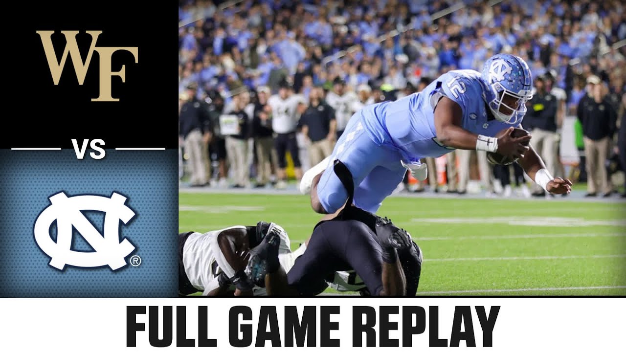 Wake Forest Demon Deacons vs. North Carolina Tar Heels Game Replay | 2024 ACC Football