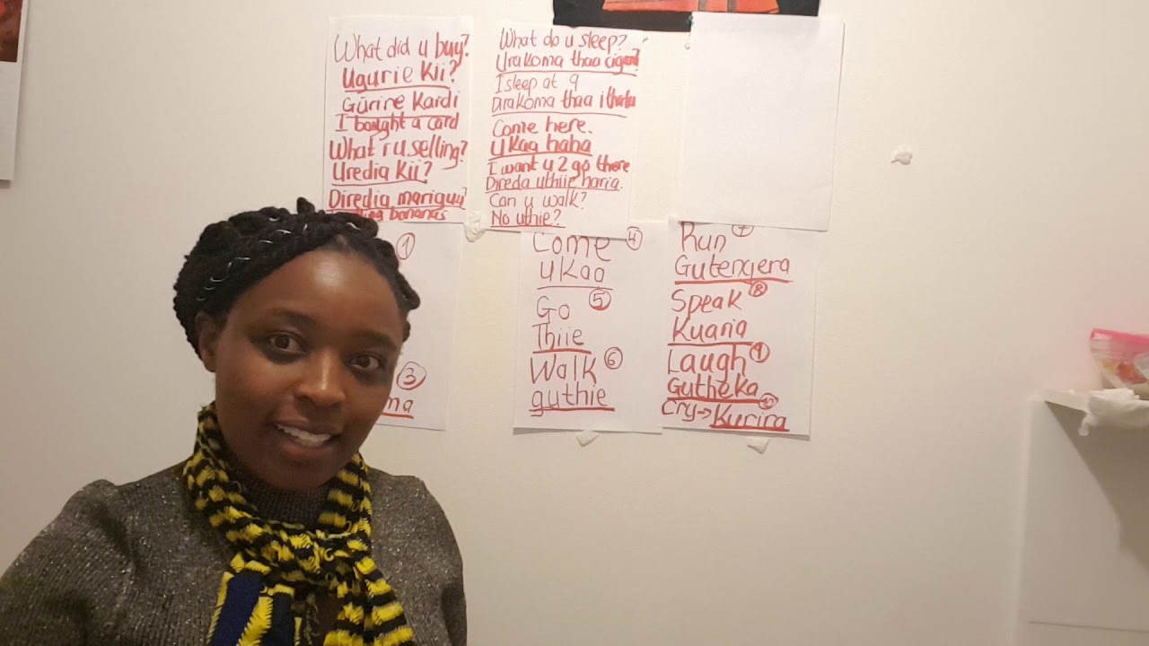 Learning  Kikuyu(how to construct sentences)