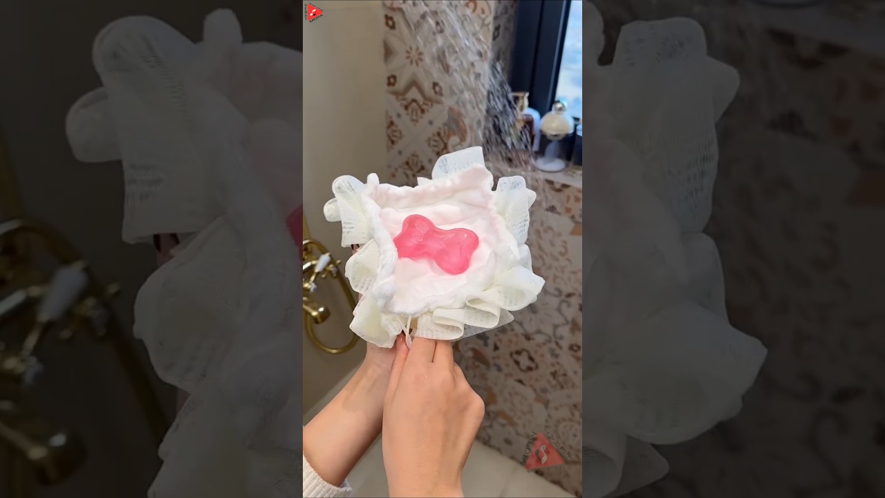 Soap holder, loofah Awesome gadget for saving soap 🧼 👌 | #gadgets #soap #loofah #shorts