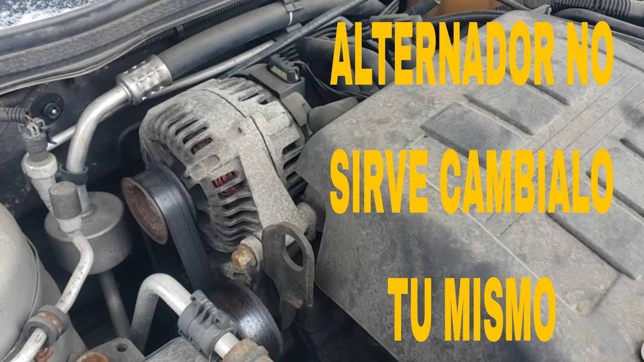 como cambiar alternador chevy malibu 2005