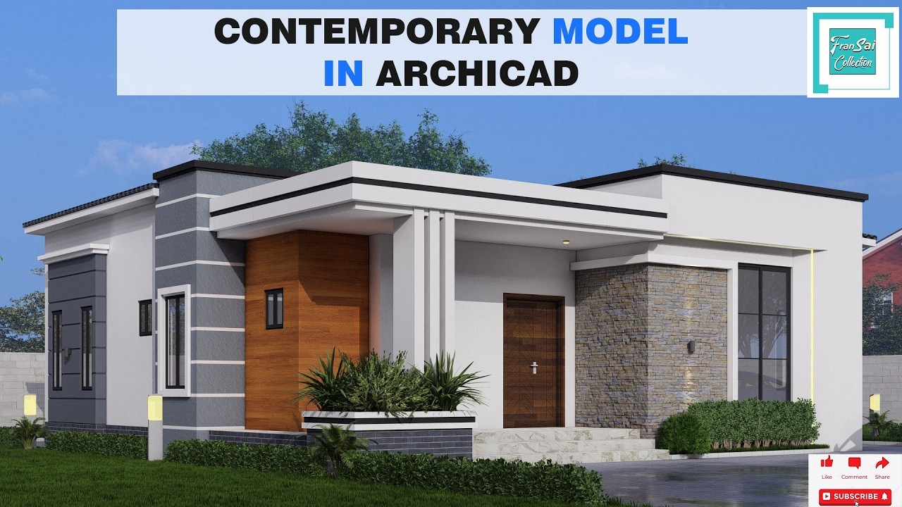 How to Model Contemporary Building Design in Archicad | Complete Step-by-Step Tutorial