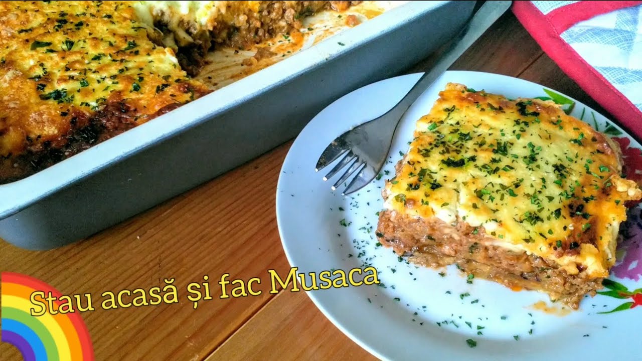 Musaca tradițională grecească cu cartofi și vinete/Moussaka مصقعة يونانية روعة