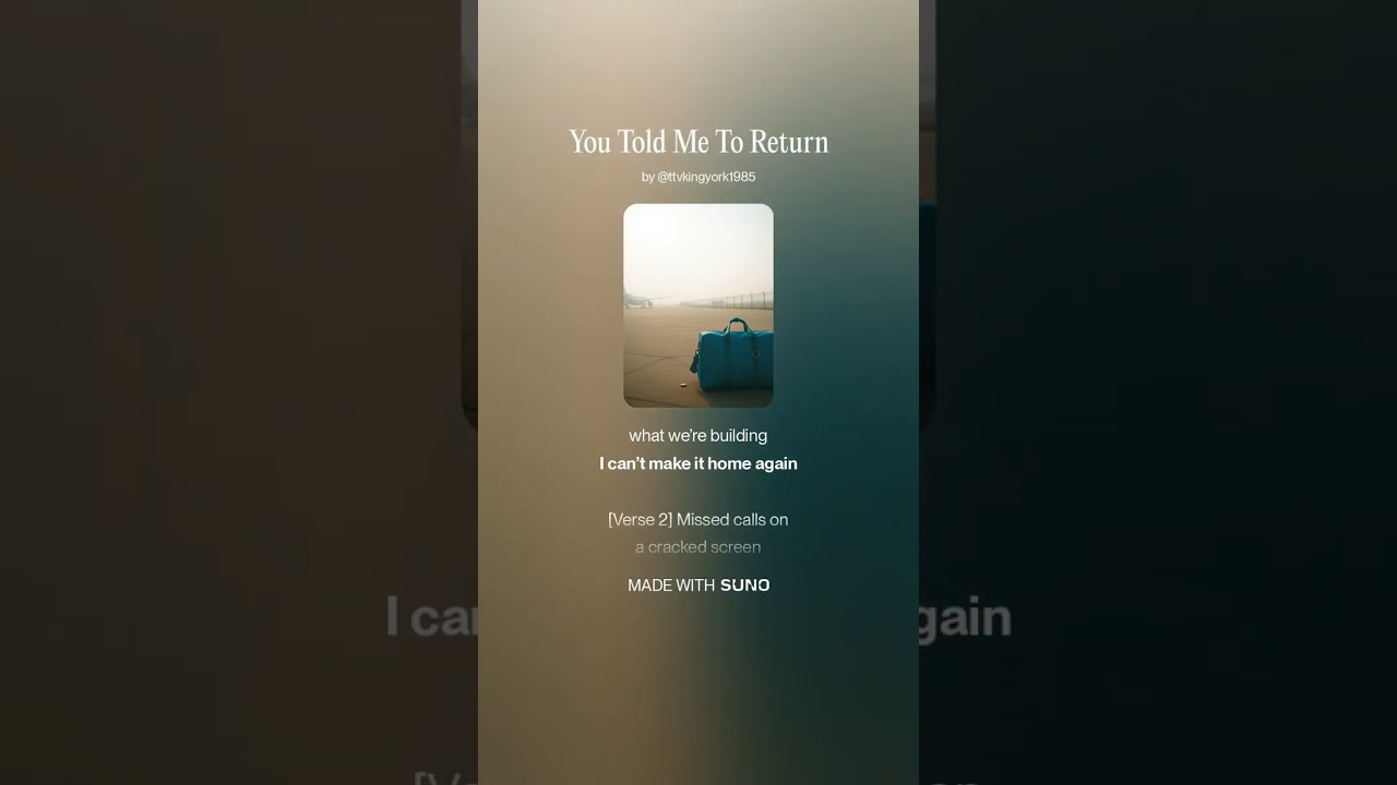 You Told Me To Return