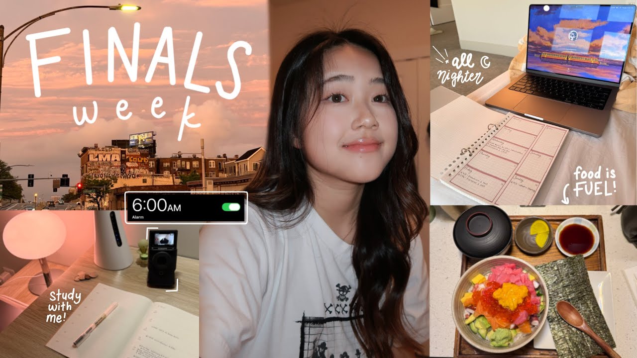 ⋆˚｡⋆౨ৎ˚ Exam Week 💻 6am mornings, late night studying, post-exam food therapy