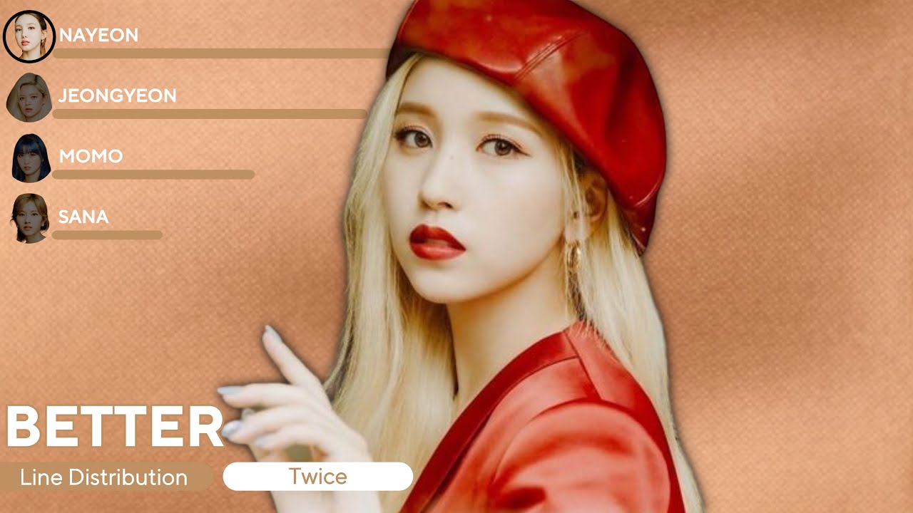 TWICE - BETTER (Line Distribution + Lyrics)