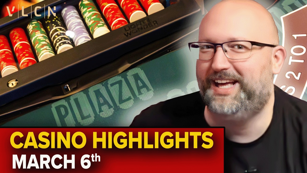 March 6th Casino Highlight Reel   VLCN Live Gaming Stream  Blackjack, Slots, Baccarat, Roulette