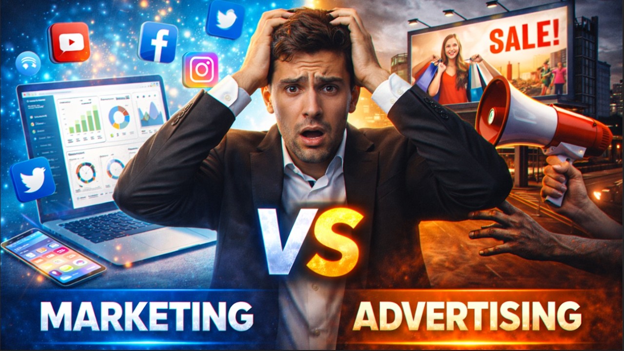 Marketing vs Advertising Explained: Is Marketing Just Advertising?