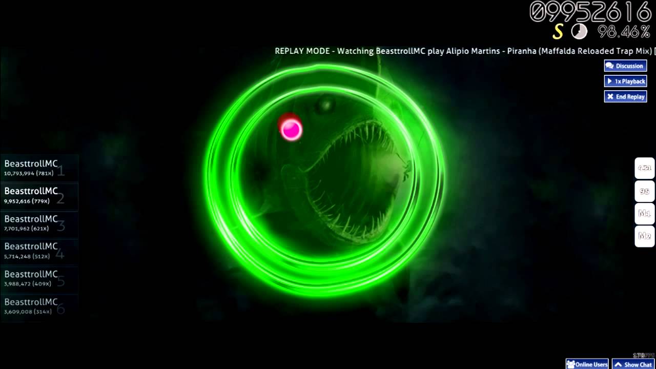 Osu! Alipio Martins - Piranha (Maffalda Reloaded Trap Mix) BR SONGS=BEST