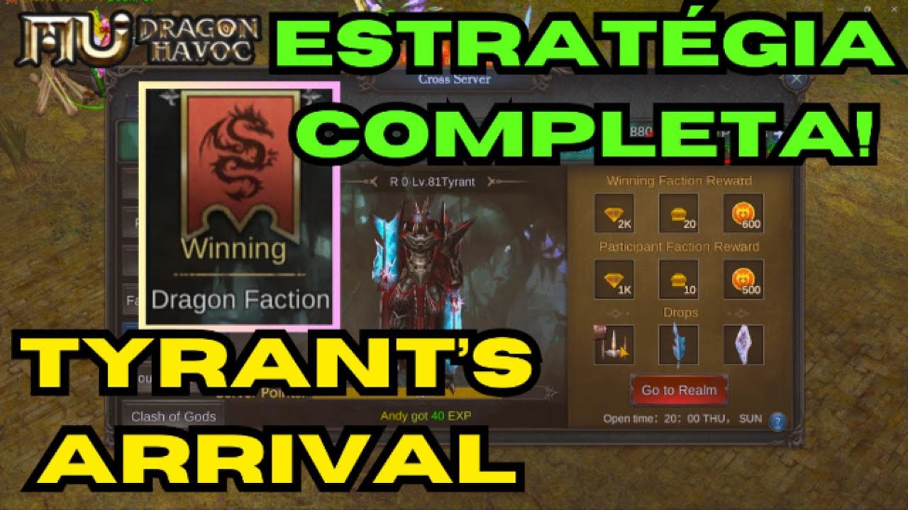 Ninguém Sabia da Existência DESSE Botão em Tyrant's Arrival - [MU DRAGON HAVOC] - [PT-BR]
