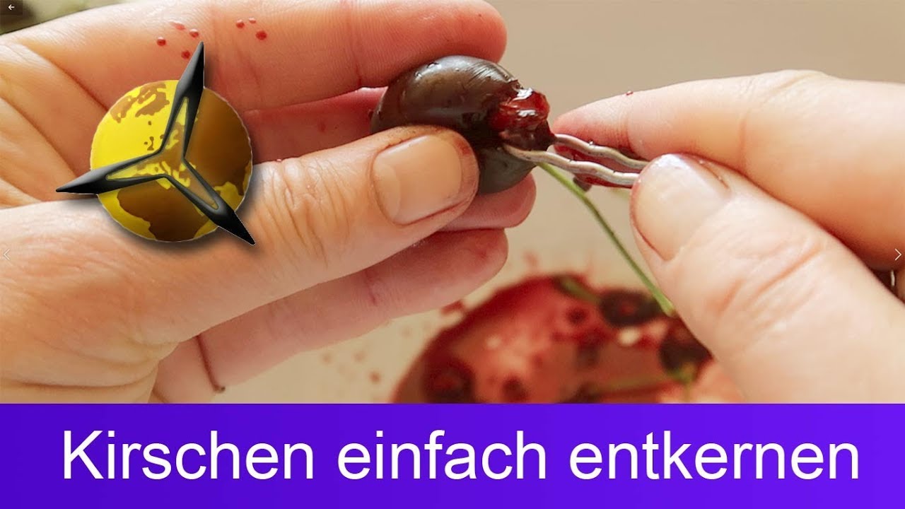 Kirschen entkernen: Kirschkerne leicht entfernen / entsteinen
