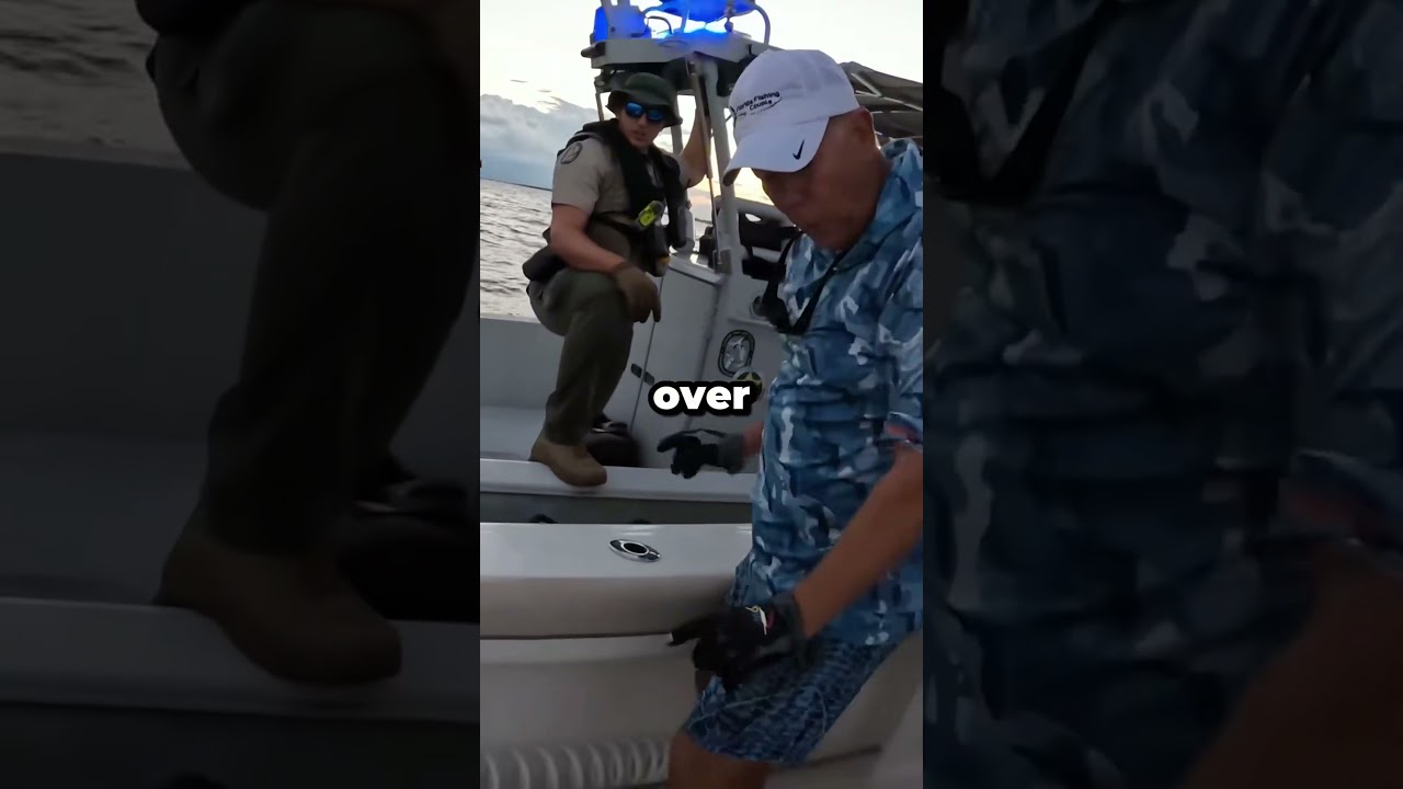 Game warden conducts an Overly thorough inspection 