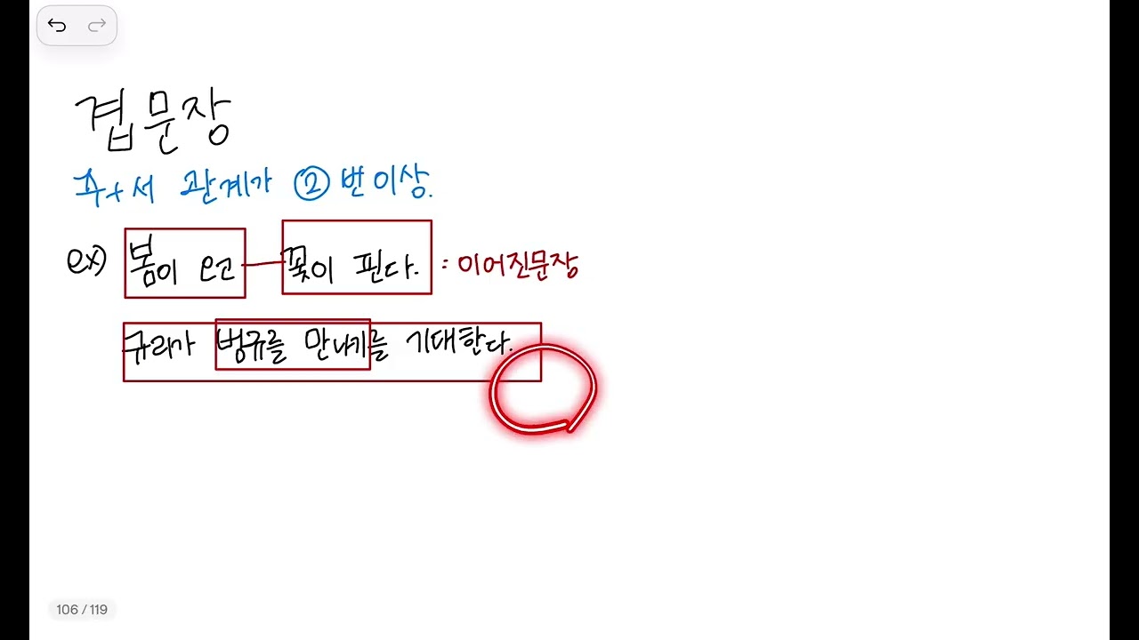 중2 문장의 짜임 (1)