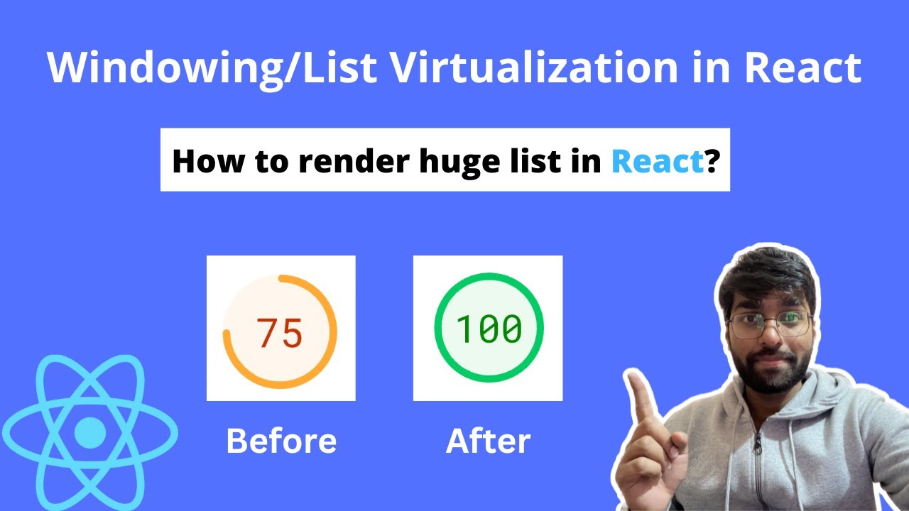 Что такое оконный интерфейс в React? | react-window | Оптимизация производительности