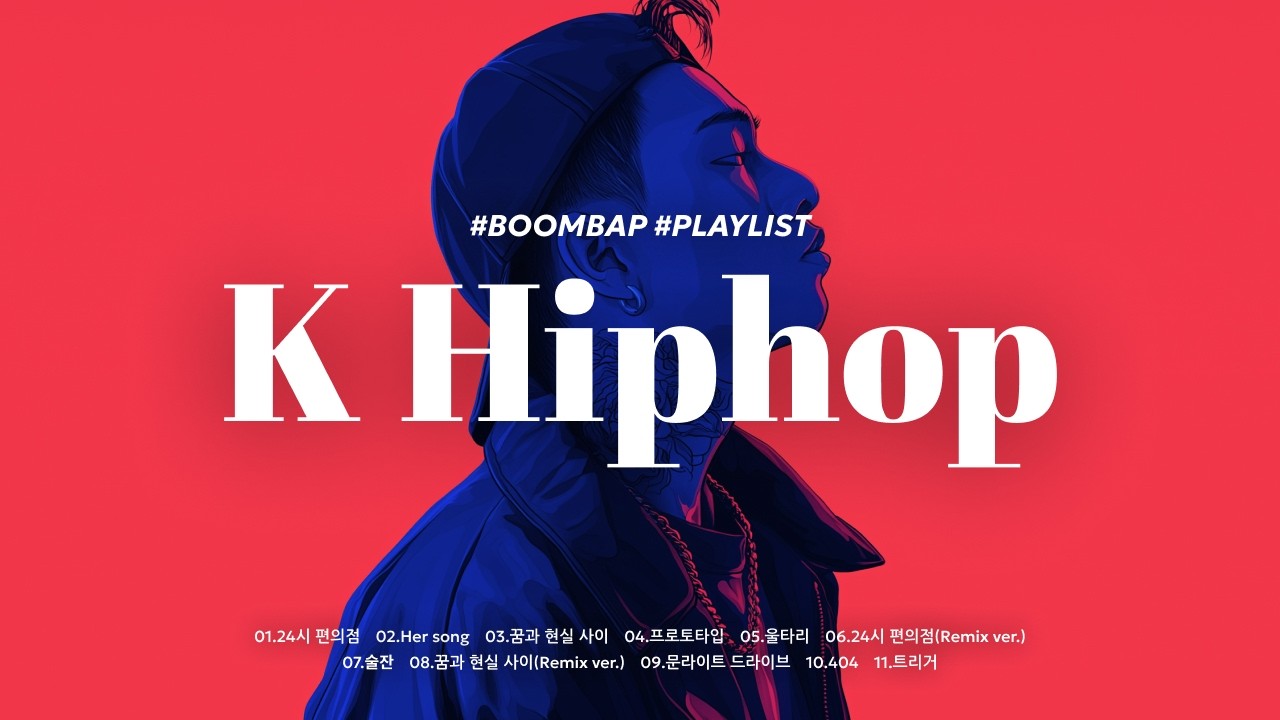 𝐋𝐈𝐕𝐄 오늘의 노동요, 한국 감성 붐뱁 힙합 플리 / Feel the Groove: Korean Boom Bap Vibes