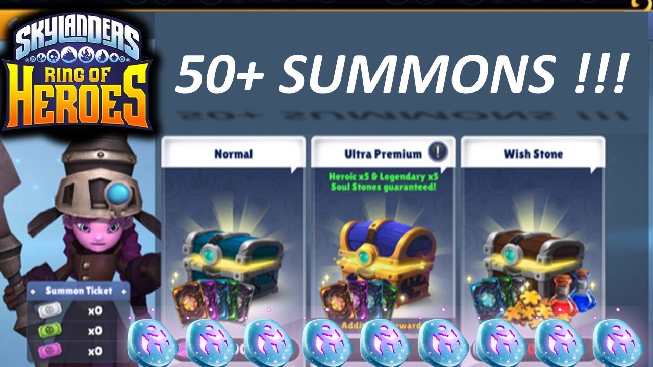 MASSIVE SATURDAY SUMMONS!!! - 50+ Summons in one sitting | Skylanders Ring Of Heroes!