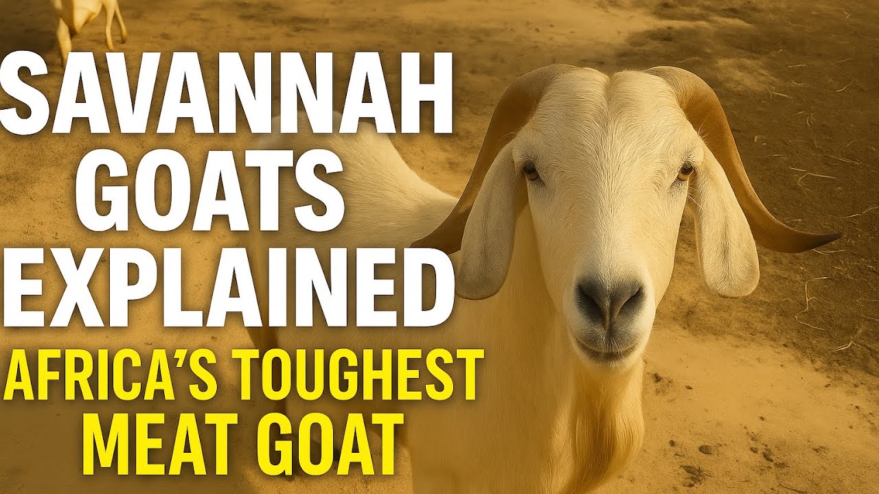 Savannah Goats Explained 🐐 | Africa’s Toughest Meat Goat Breed