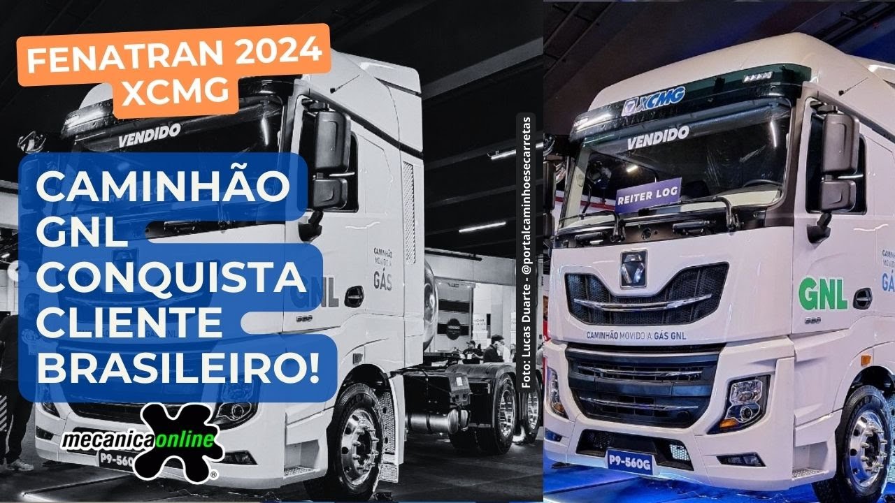 XCMG traz e vende caminhão GNL na Fenatran 2024