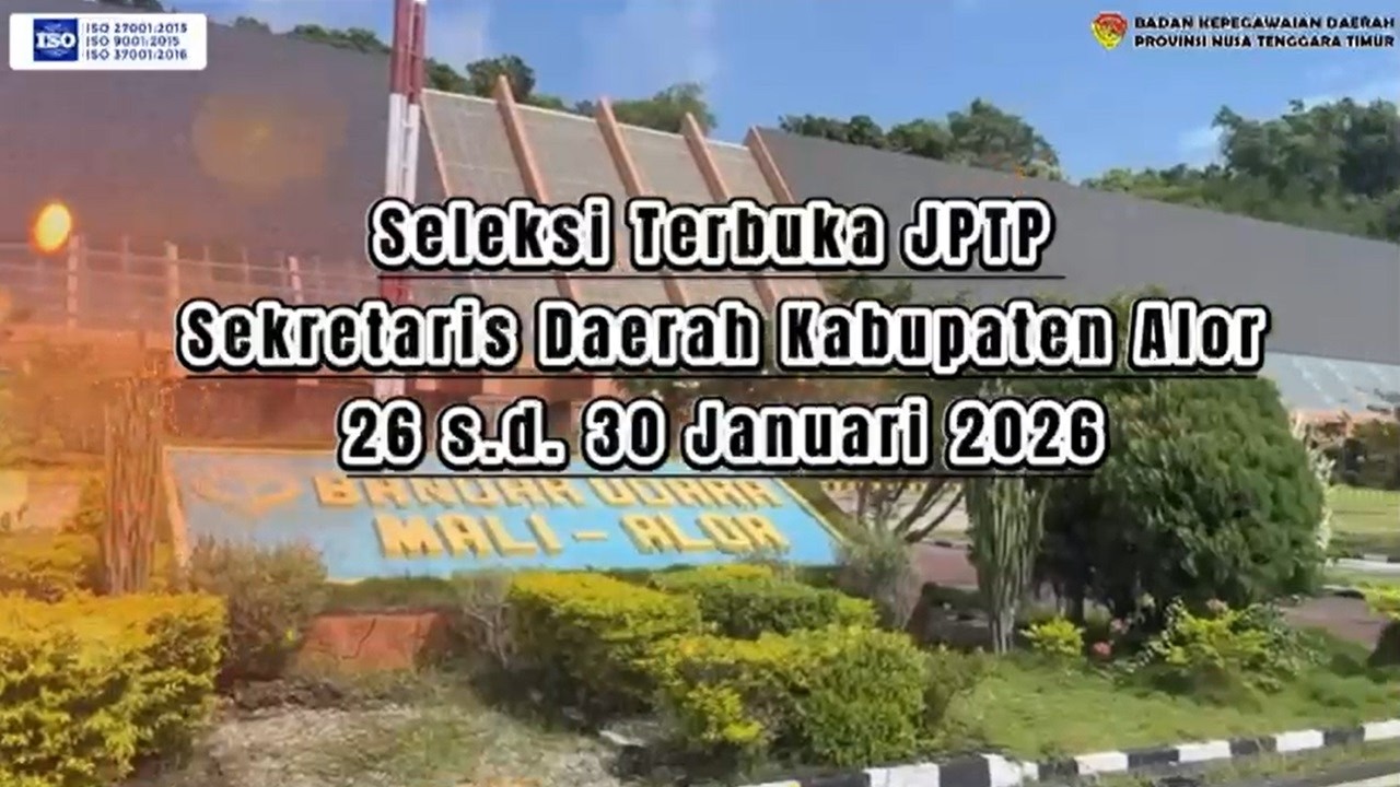 Selter JPTP Sekda Kab. Alor Tahun 2026 | Badan Kepegawaian Daerah Provinsi NTT