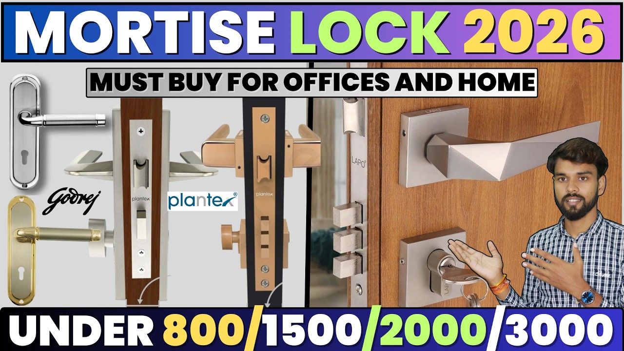5 Best Mortise Door Locks for Home 2026⚡Best Door Lock Under 1000⚡Door Lock Detailed Reveiw !