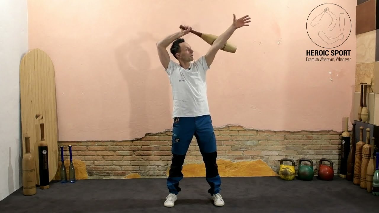 The Ace of clubs |  Advanced hand to hand club swinging exercises | Video 5/21