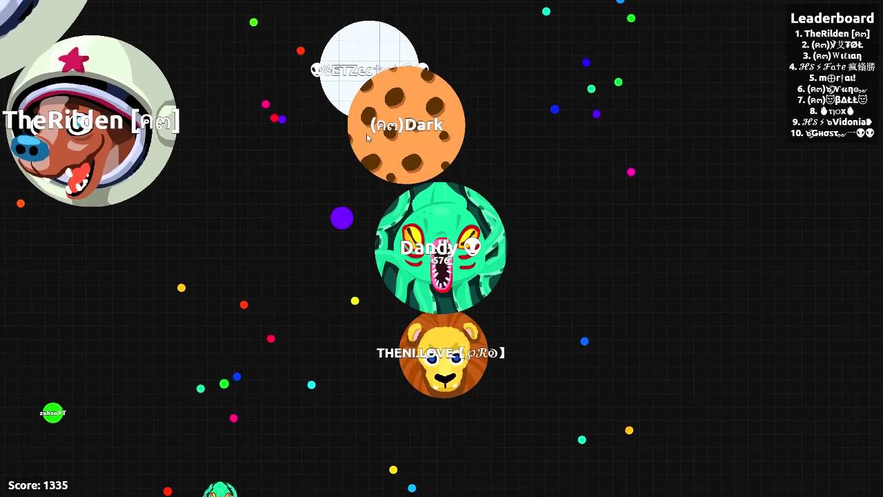 Dandy & Zesty VS TYT Sirius & Ghost // Official Agar.io 2v2 // Uncut Gameplay